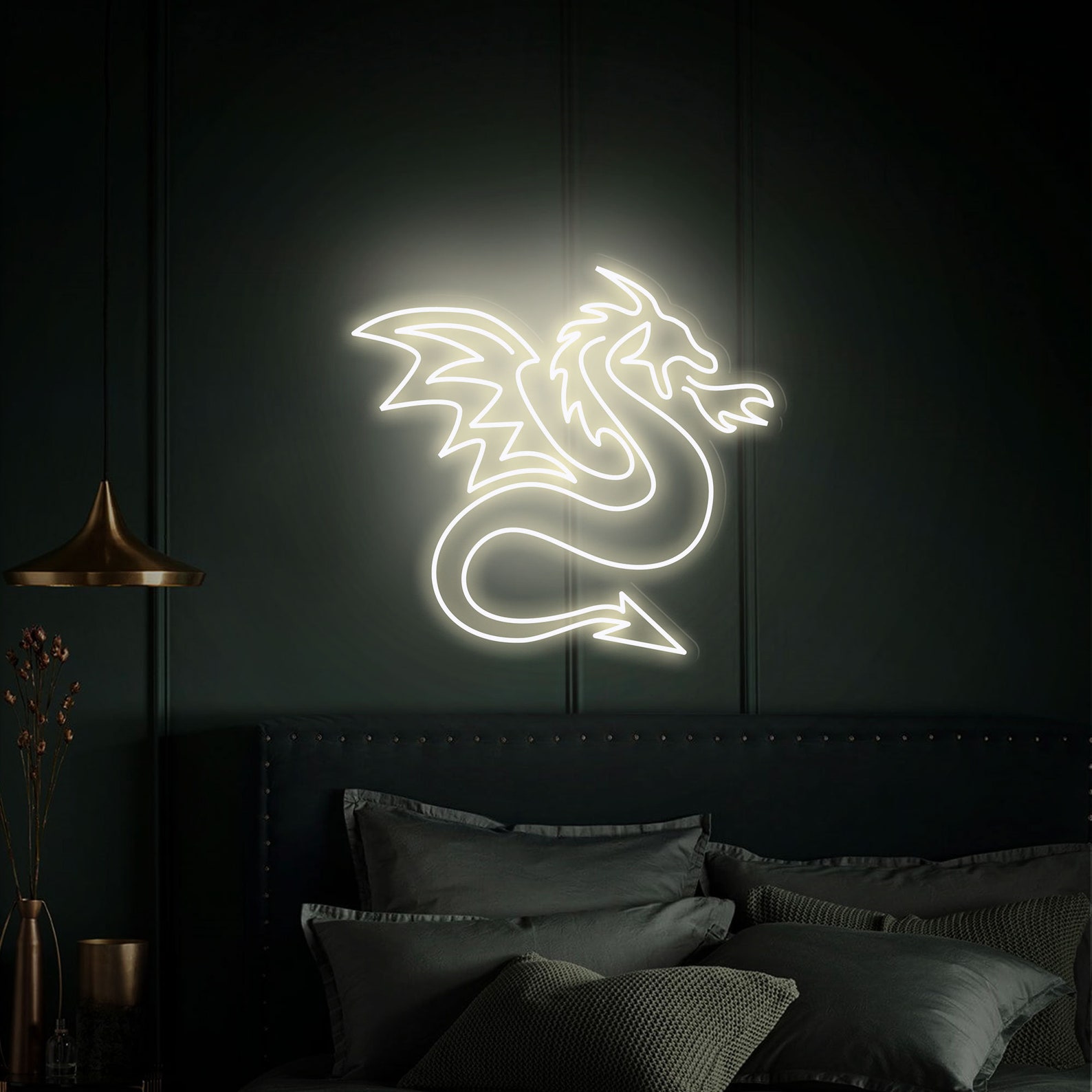 Dragon neon sign, Dragón Decor, Neon Art Sign, Neon Sign Japan, Neon Decorations, Neon Sign Bedroom