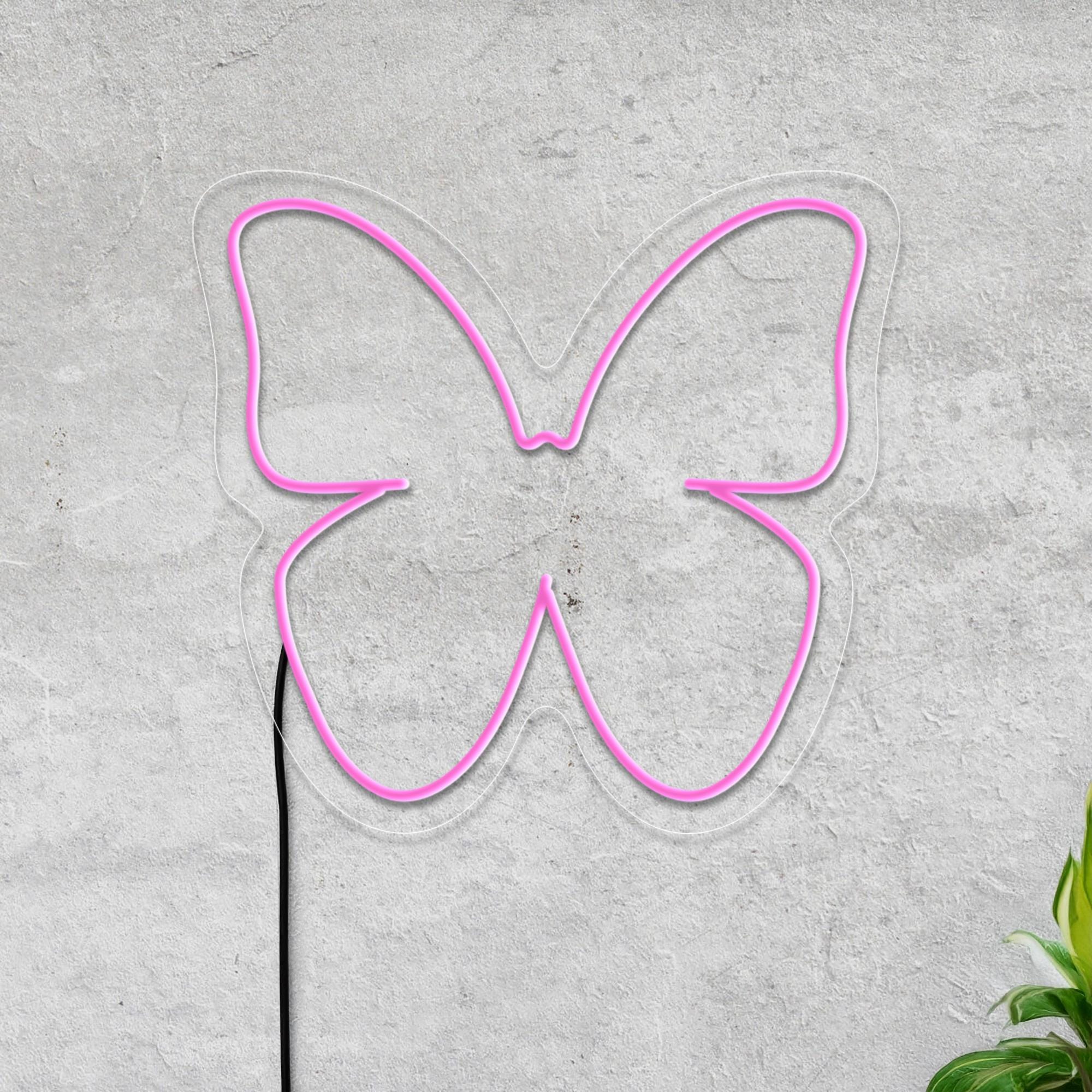 Butterfly Neon Sign, Butterfly Led Sign, Neon Sign Bedroom, Butterfly Light Sign, Butterfly Lamp, Kids Room Neon, Butterfly Wall Art Decor