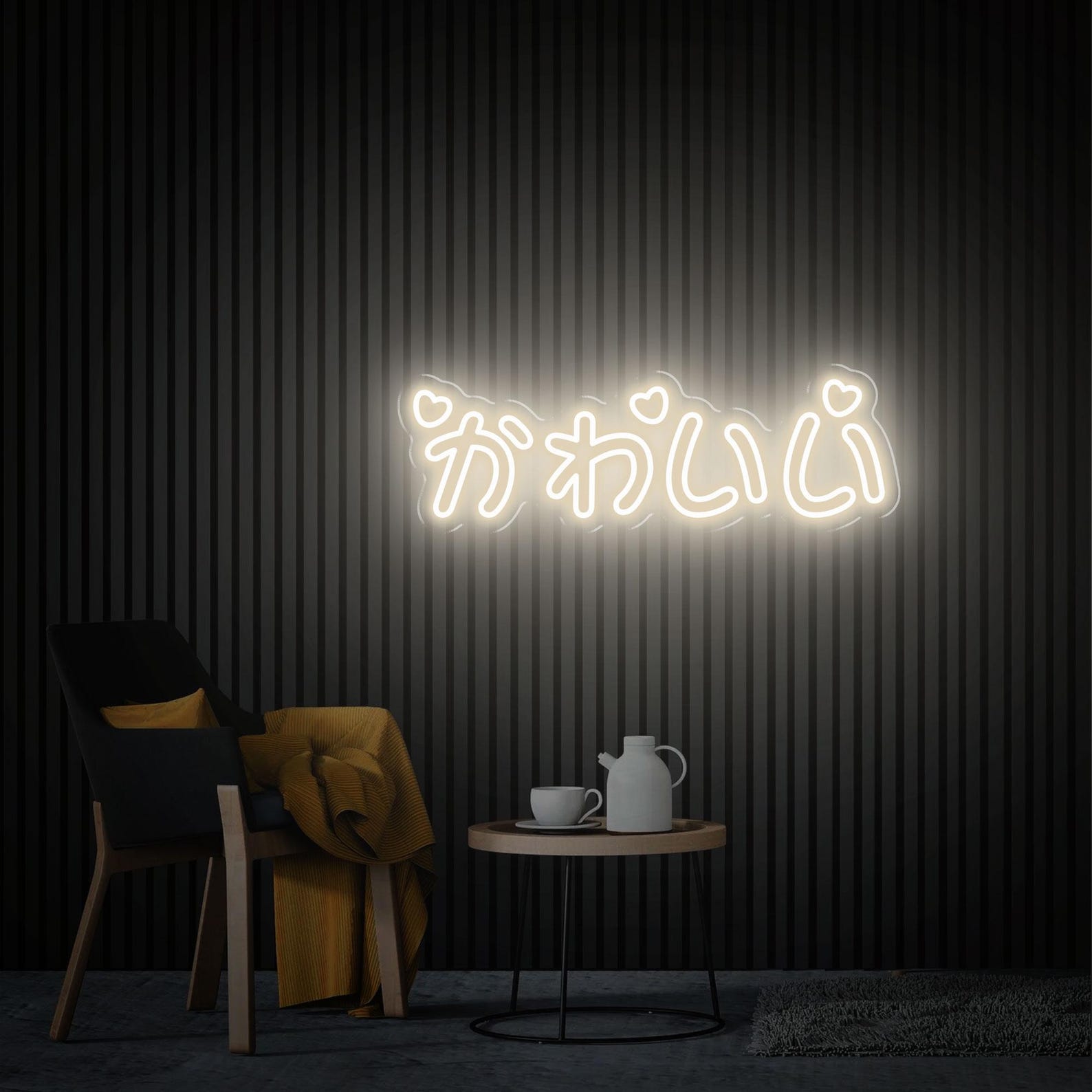 Kawaii Neon Sign, Custom Japanese LED Neon Sign, Game Room Decor, Personalized Gift For Gamer,  Home Girl Bedroom Gaming Room Wall Art