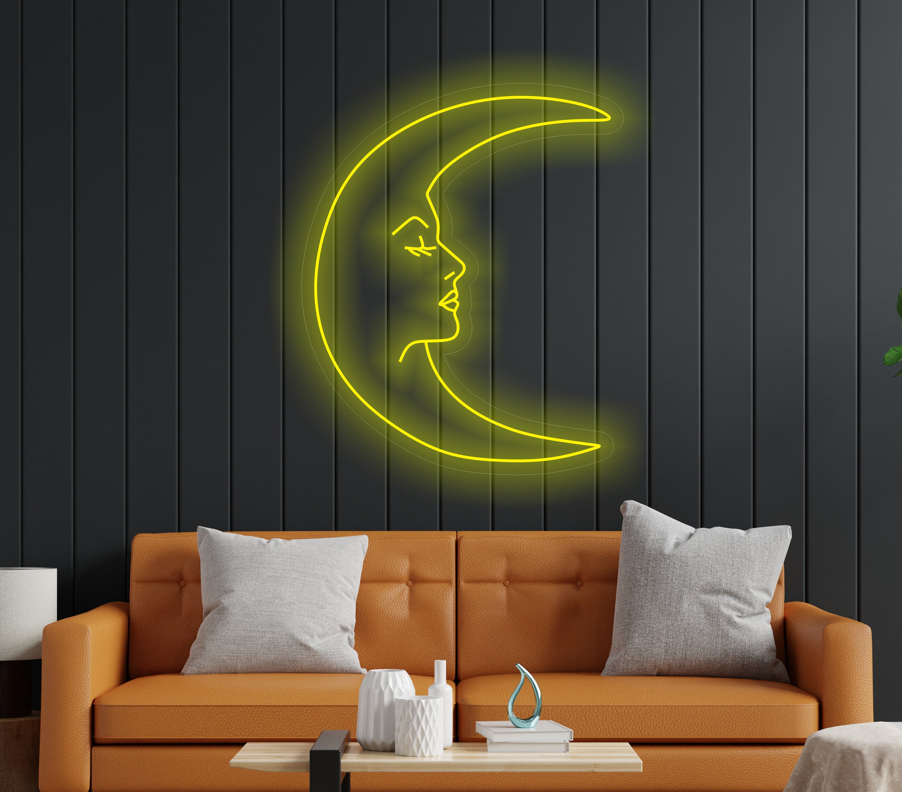 Moon NeoN Shape Light, Lunar Crescent Neon Sign, Crescent Moon Glow Sign, Celestial Crescent Moon Neon, Mom Moon Light, Moon Woman Neon Sign