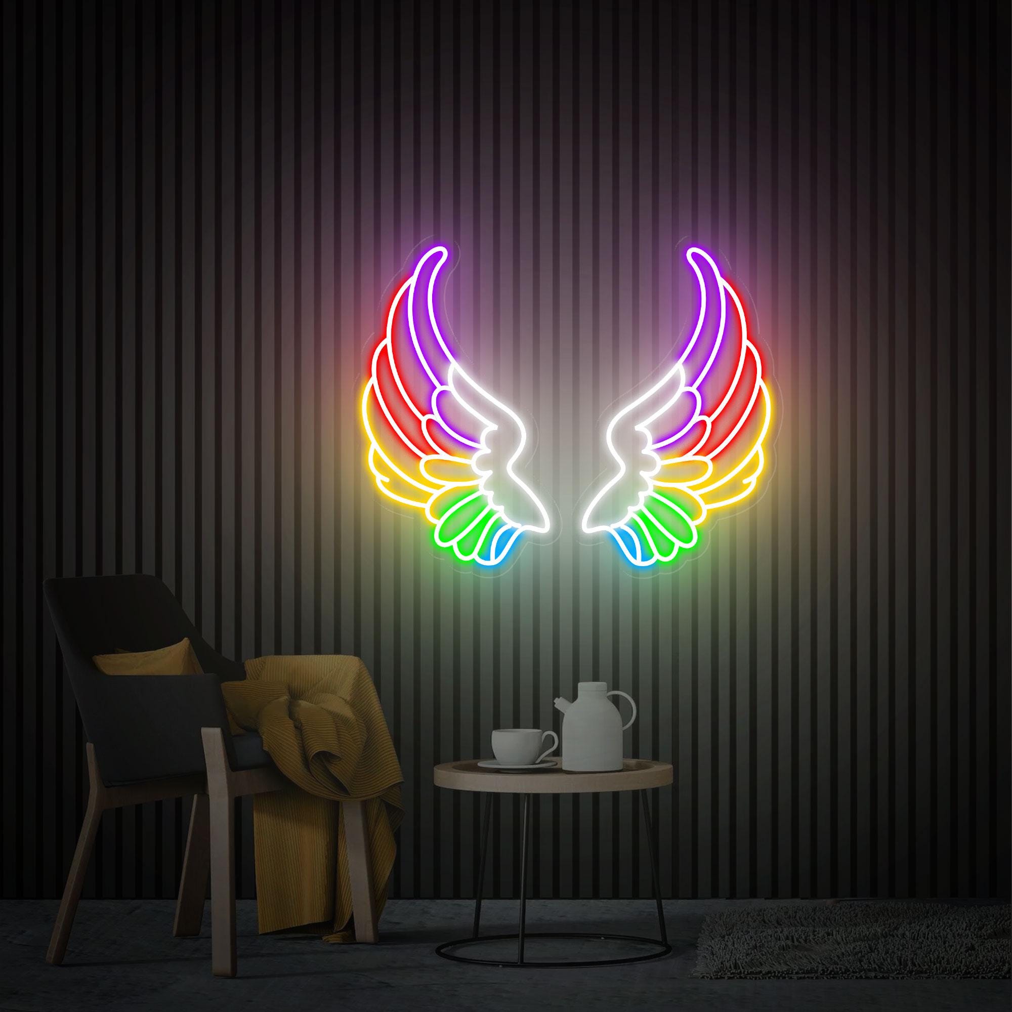 Wings Neon Sign, Angel Wings Led Neon Sign, Bar Salon Room Bedroom Sign, Custom Neon Sign,Party and Event Decoration, Gift For Her
