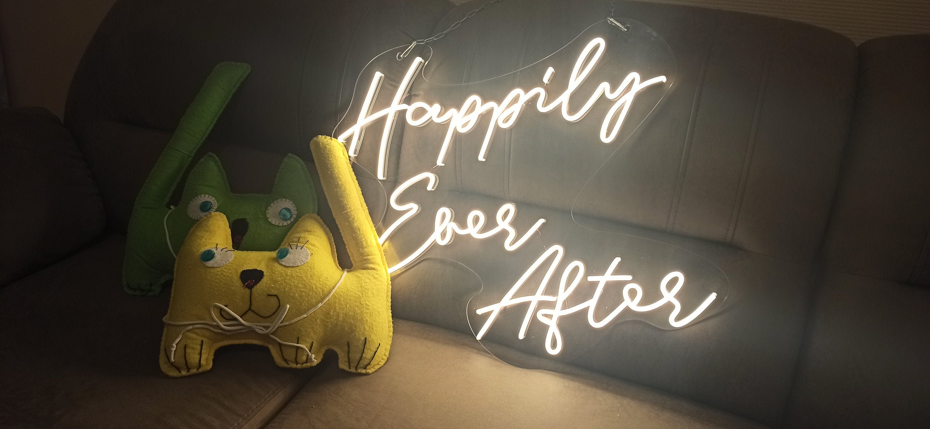 Happily Ever After Neon Sign, Custom Happily Ever After Neon Sign, Wedding Neon Sign, Happily Ever After Neon Sign For Wedding