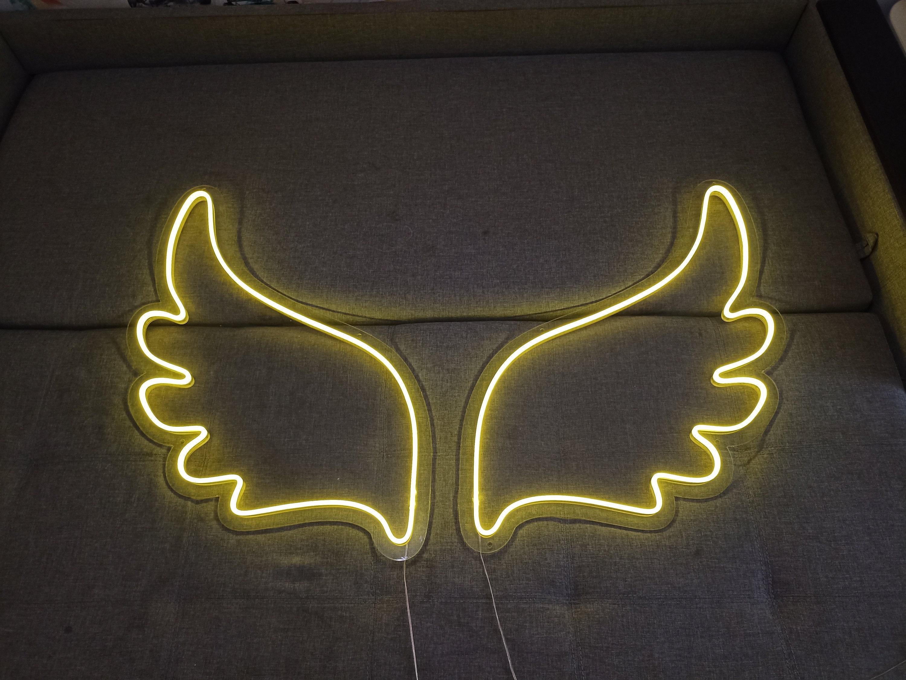 Neon Wings, Neon Sign Angel Wings, WINGS LED Sign, Classic LED Neon Angel Wings