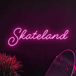 Skateland Neon Sign, Skate Led Sign, Neon Sign Wall Decor, Kids Room Neon Sign, Led Neon Sign, Game Room Neon Sign, Skate Wall Art Decor