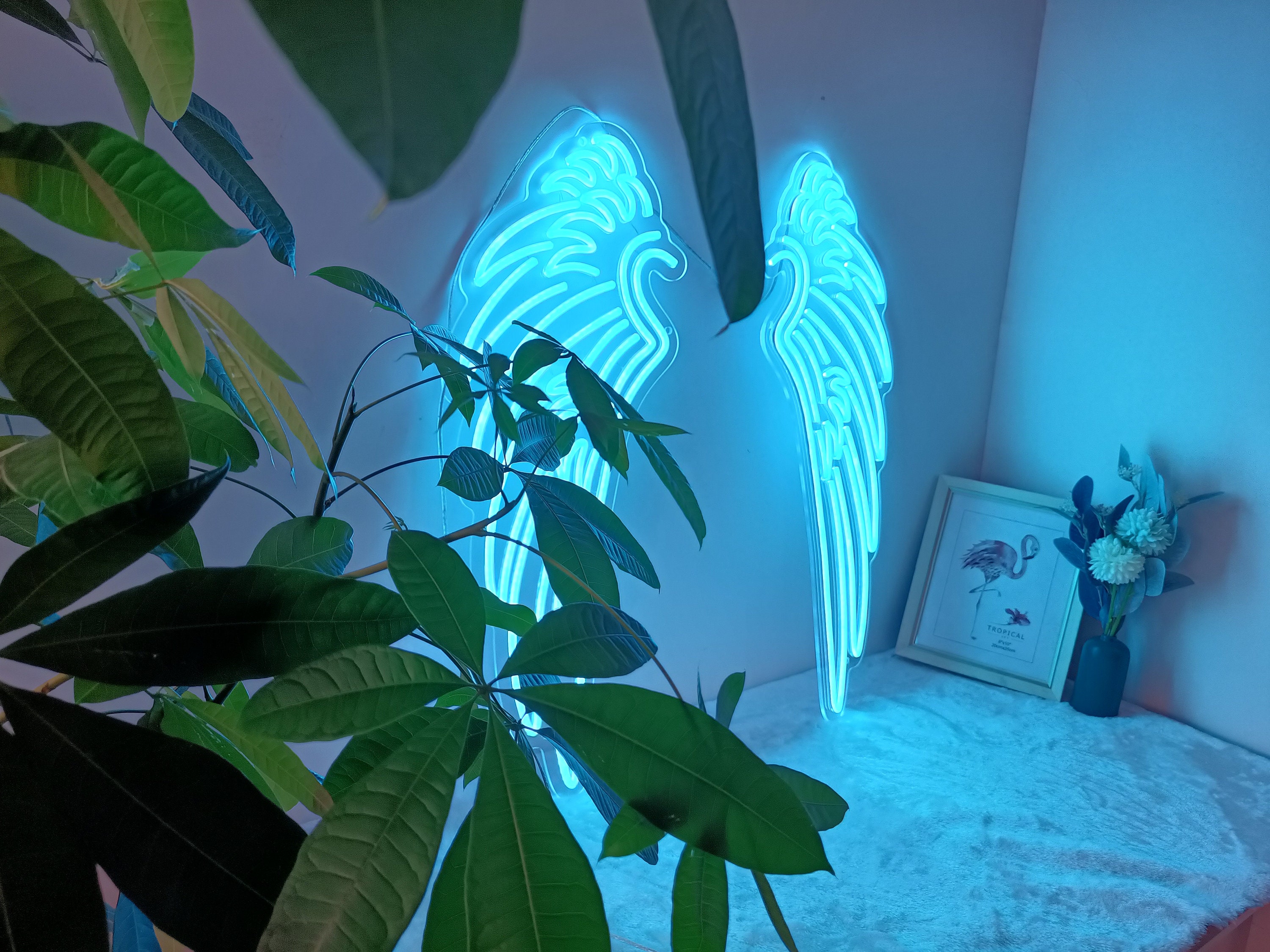 Wing Neon Sign, Custom Neon Signs For Home Decor| Amine Neon | Custom Neon Lights