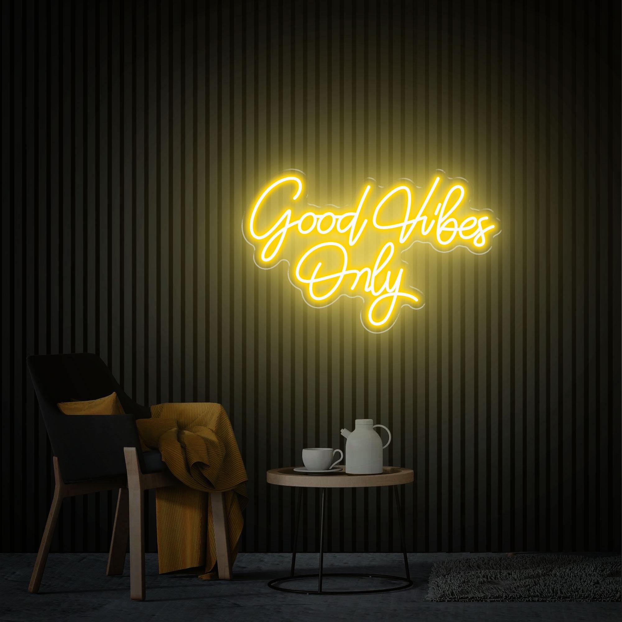 Good Vibes Only Neon Sign, Wedding Sign, Custom Neon Sign, Personzalized Gift, Neon Sign Bedroom, Wedding Decor, Neon Sign Bar
