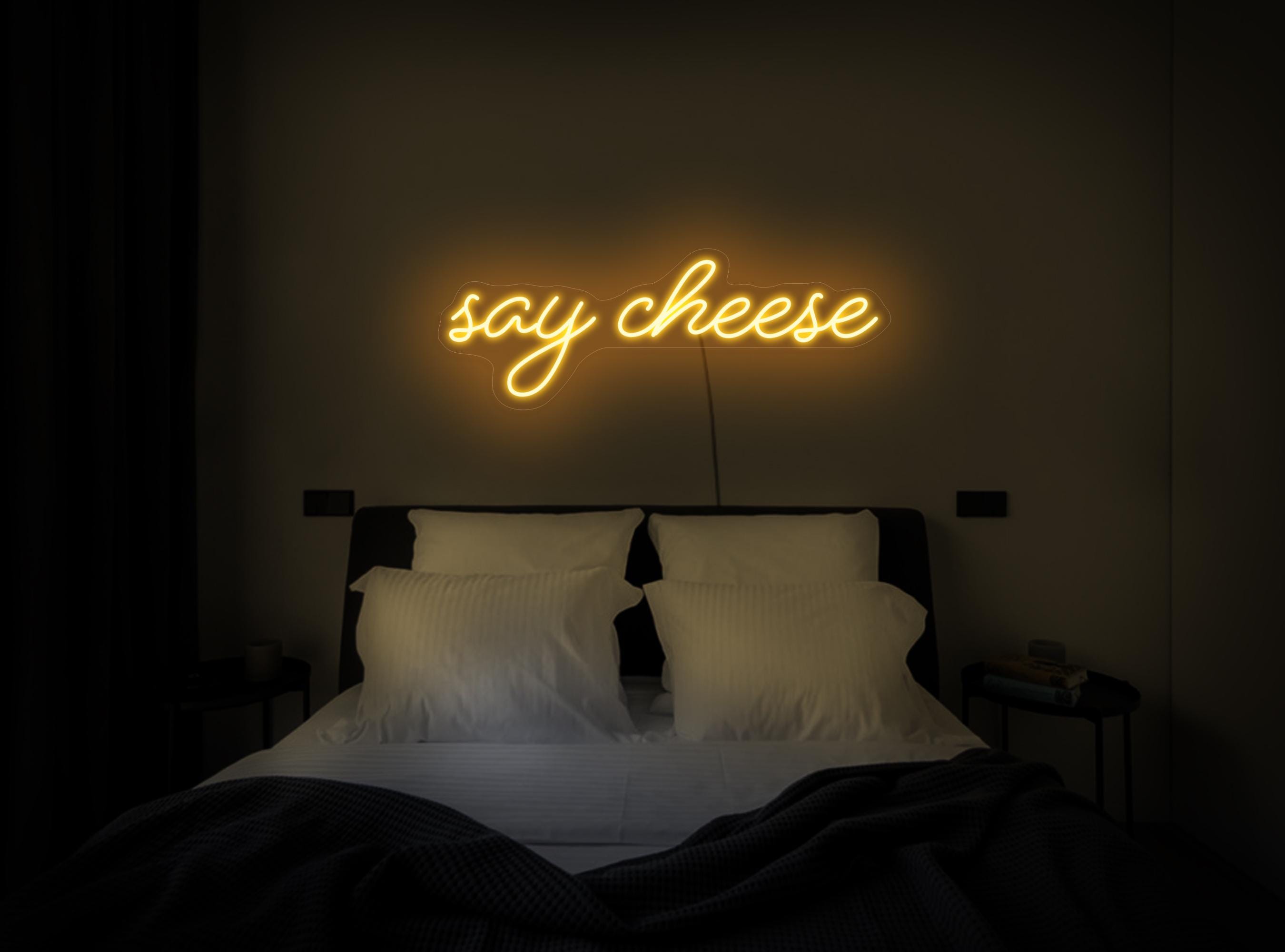Say Cheese Neon Sign, Say Cheese Led Sign, Party Neon Sign, Positive Neon Sign, Photographer Room Sign Decor, Say Cheese Wall Art Decor