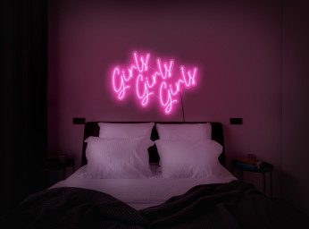 Girls Girls Girls Neon Sign, Girls Girls Girls Sign, Girls Neon Sign, Neon Sign Bedroom Girl, Led Neon Sign Girl, Neon Sign Wall Decor
