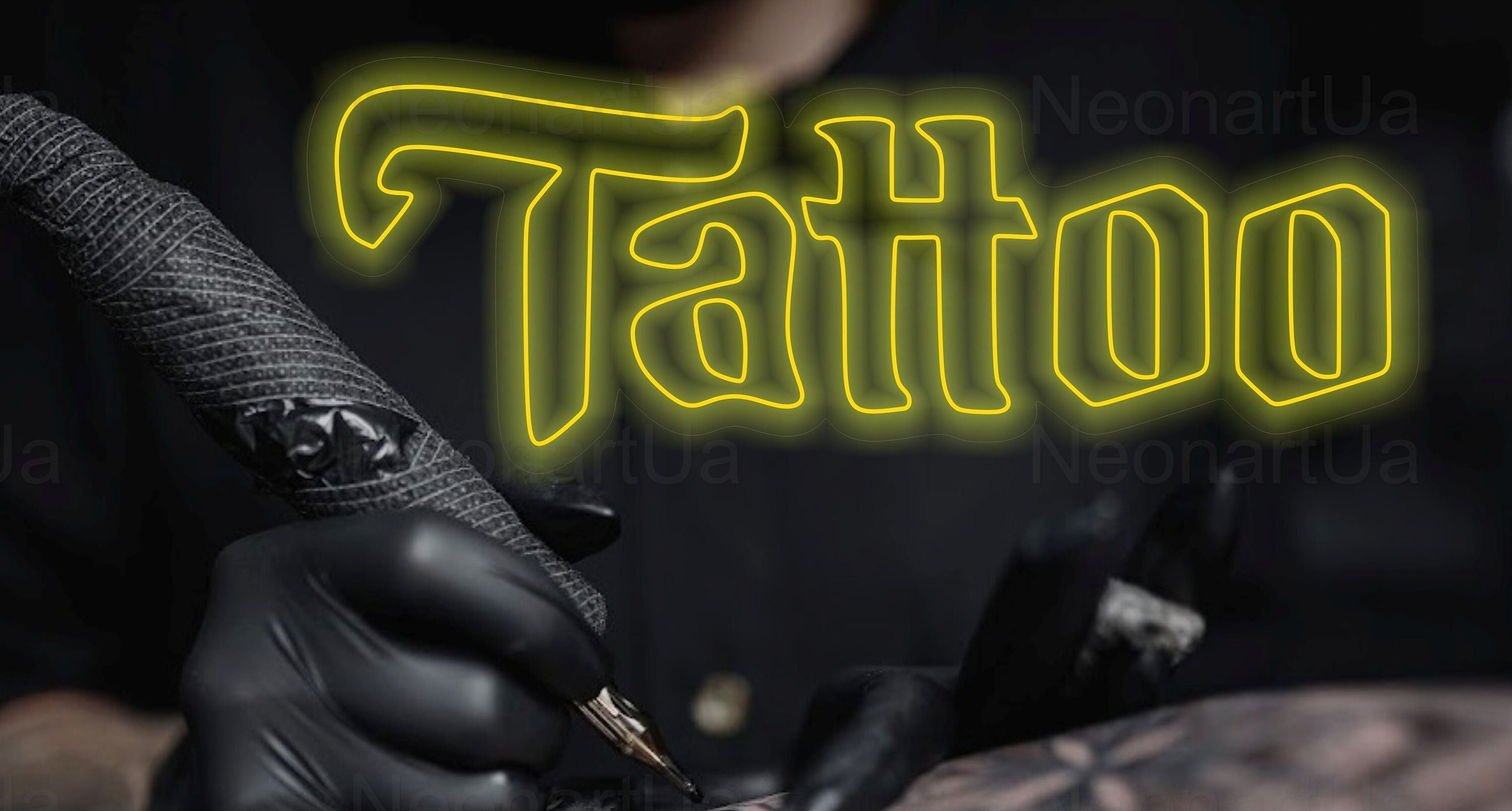 Tattoo Neon Sign, Tattoo Led Sign, Tattoo Art, Best Gift, Shop Neon Sign, Neon Tattoos, Wall Neon Sign