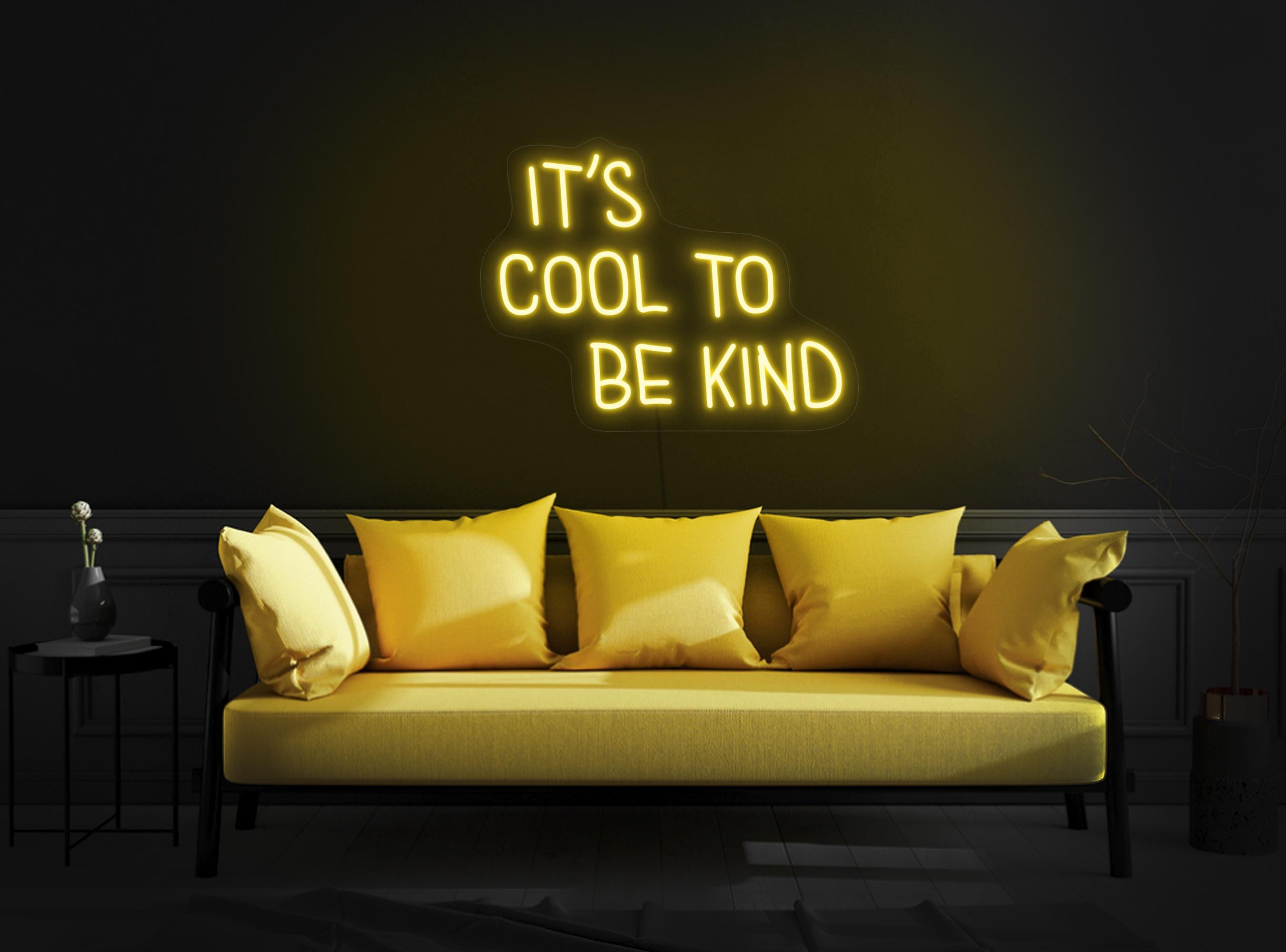 It's Cool To Be Kind Neon Sign, Kids Room Neon Sign, Positive Neon Sign, Classroom Neon Sign, Kids Room Wall Art Decor, Classroom Art Decor
