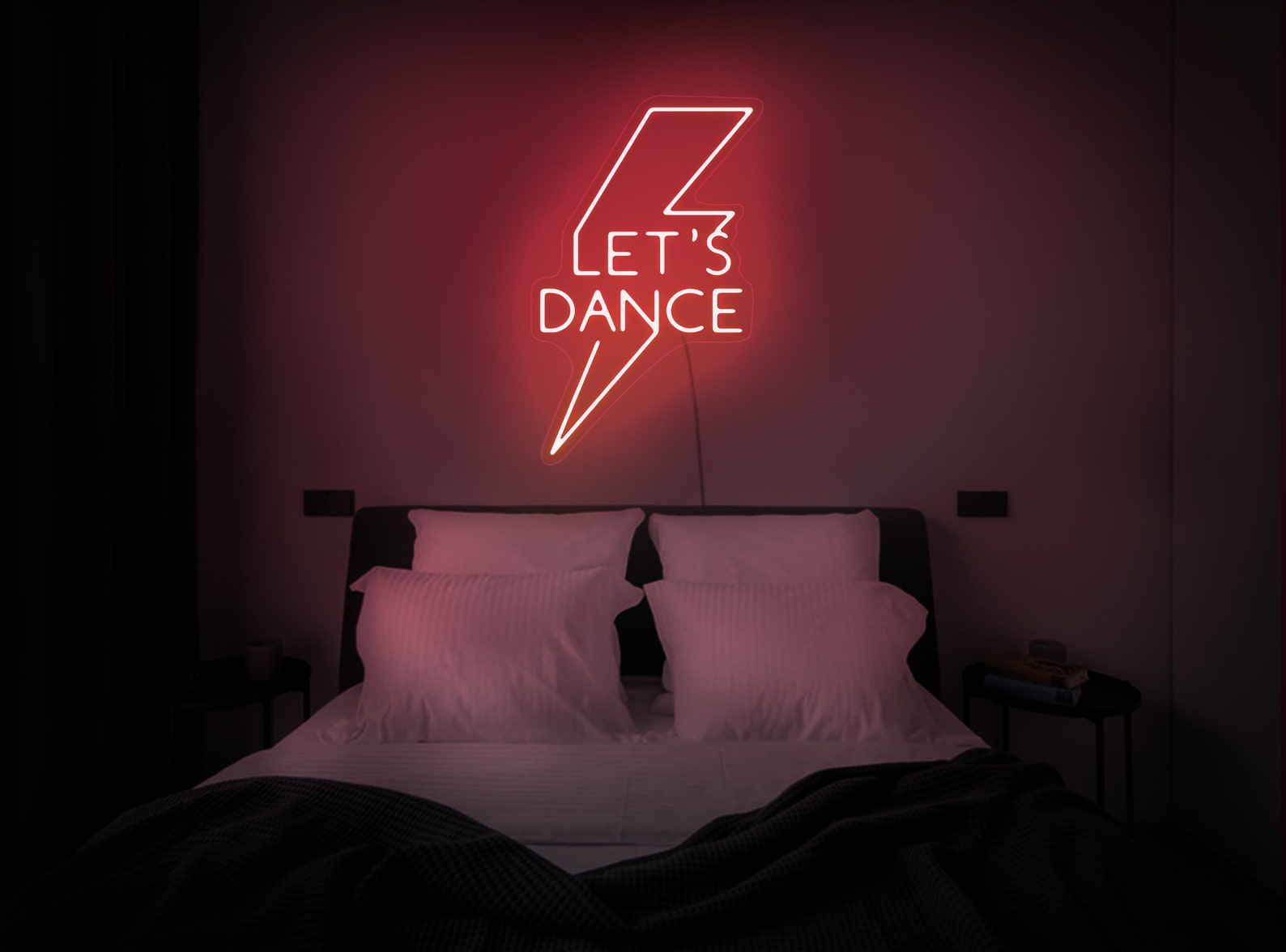 Let's Dance Neon Sign, Let's Dance Neon Light, Let's Dance Led Sign, Dance Neon Sign, Neon Sign Bedroom, Neon Sign Wall Decor
