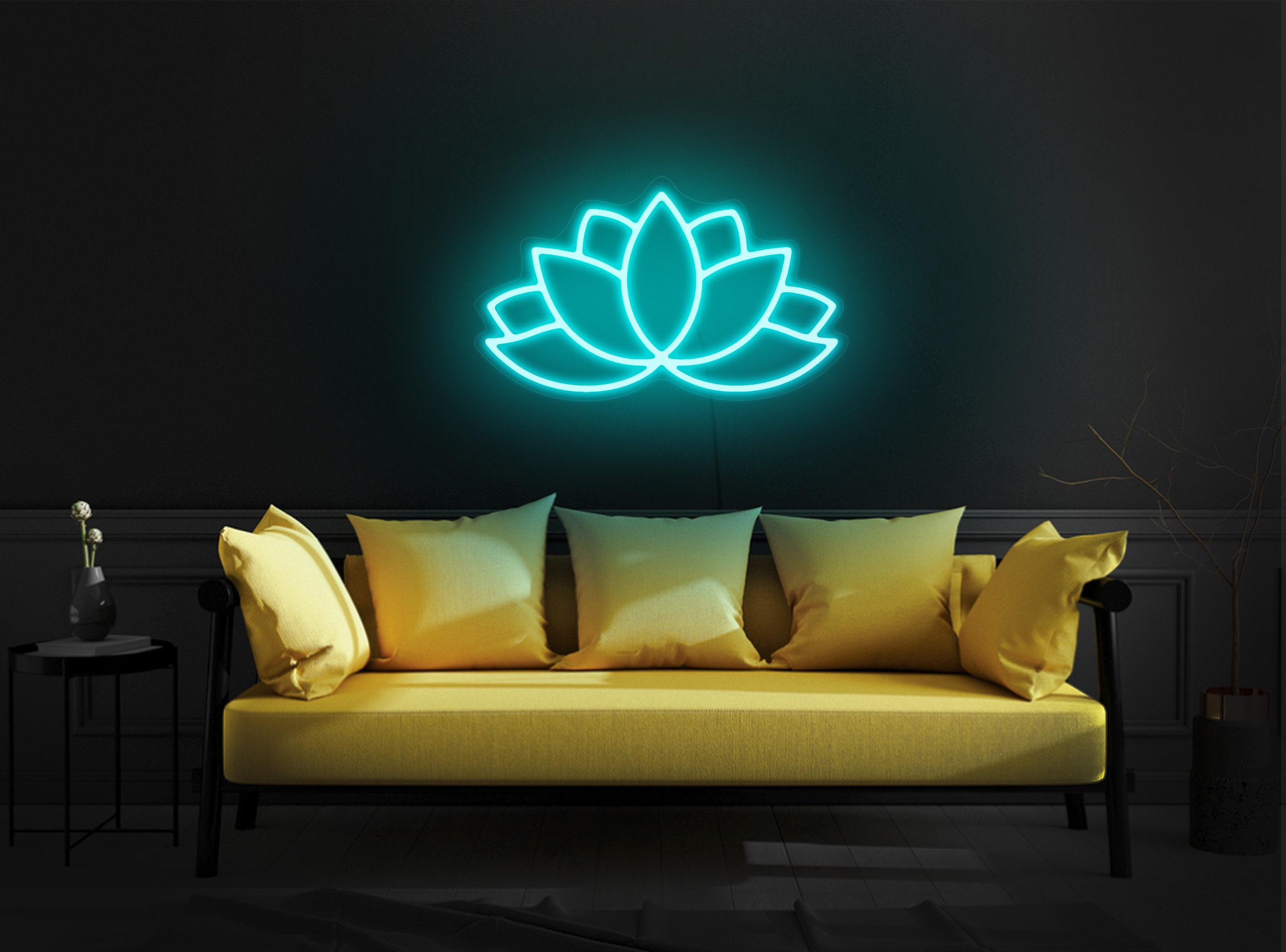 Lotus Neon Sign, Lotus Led Light, Lotus Led Sign, Lotus Light Sign, Lotus Wall Decor, Neon Sign Wall Decor, Neon Sign Bedroom