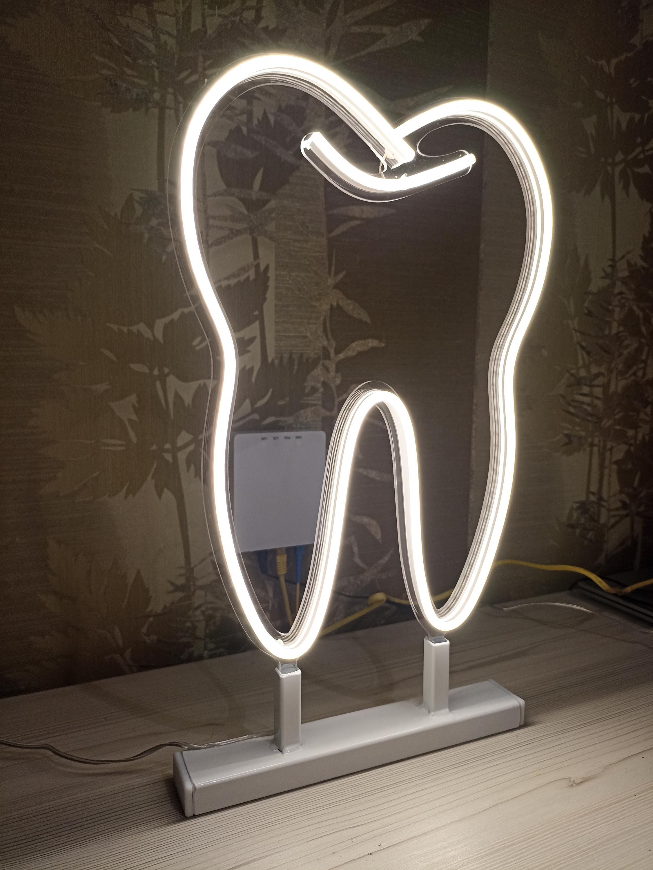 Tooth Neon Sign, Dental Clinic Neon Sign, Dental Neon Sign, Tooth Neon Light, Led Neon Tooth Sign