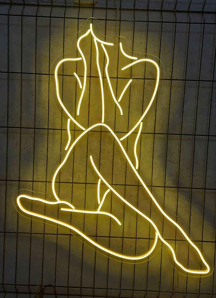 Lady Neon Sign, Body Neon Sign, Woman Body Neon Sign, Woman Body Wall Decor, Lady Neon Sign, Neon Sign Bedroom Girl