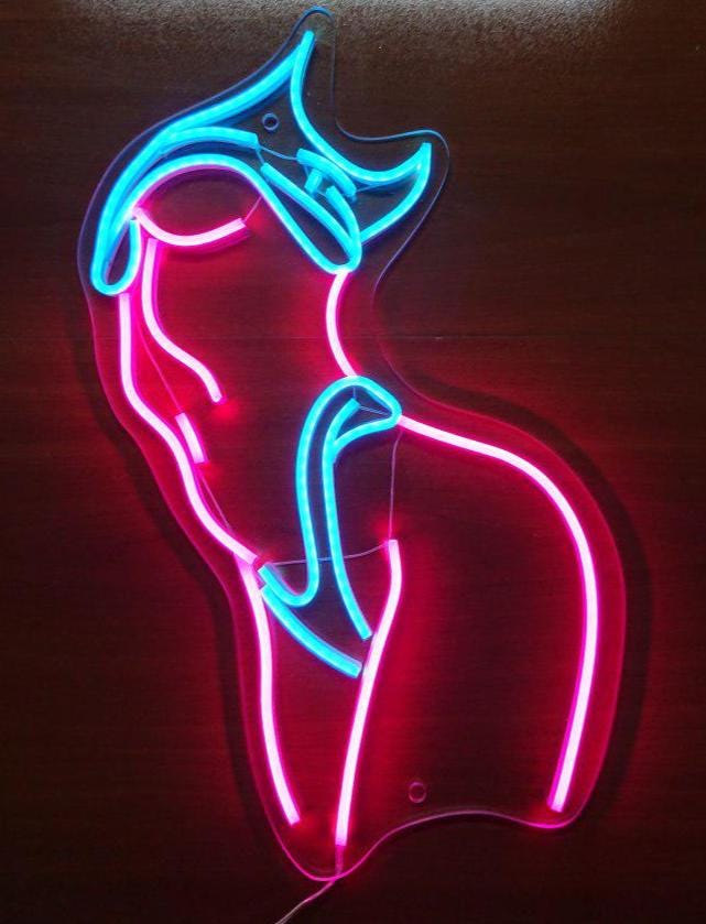 Body Neon Sign, Woman Neon Sign, Girl Body Neon Sign, Woman Body Neon, Lady Neon Sign, Woman Body Wall Art, Neon Sign Bedroom