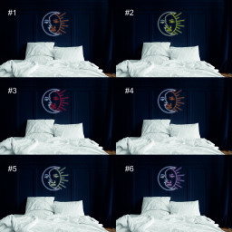 Sun And Moon Neon Light Sign For Wall, Bedside Light Up Lamp, Moon Wall Hanging Lamp