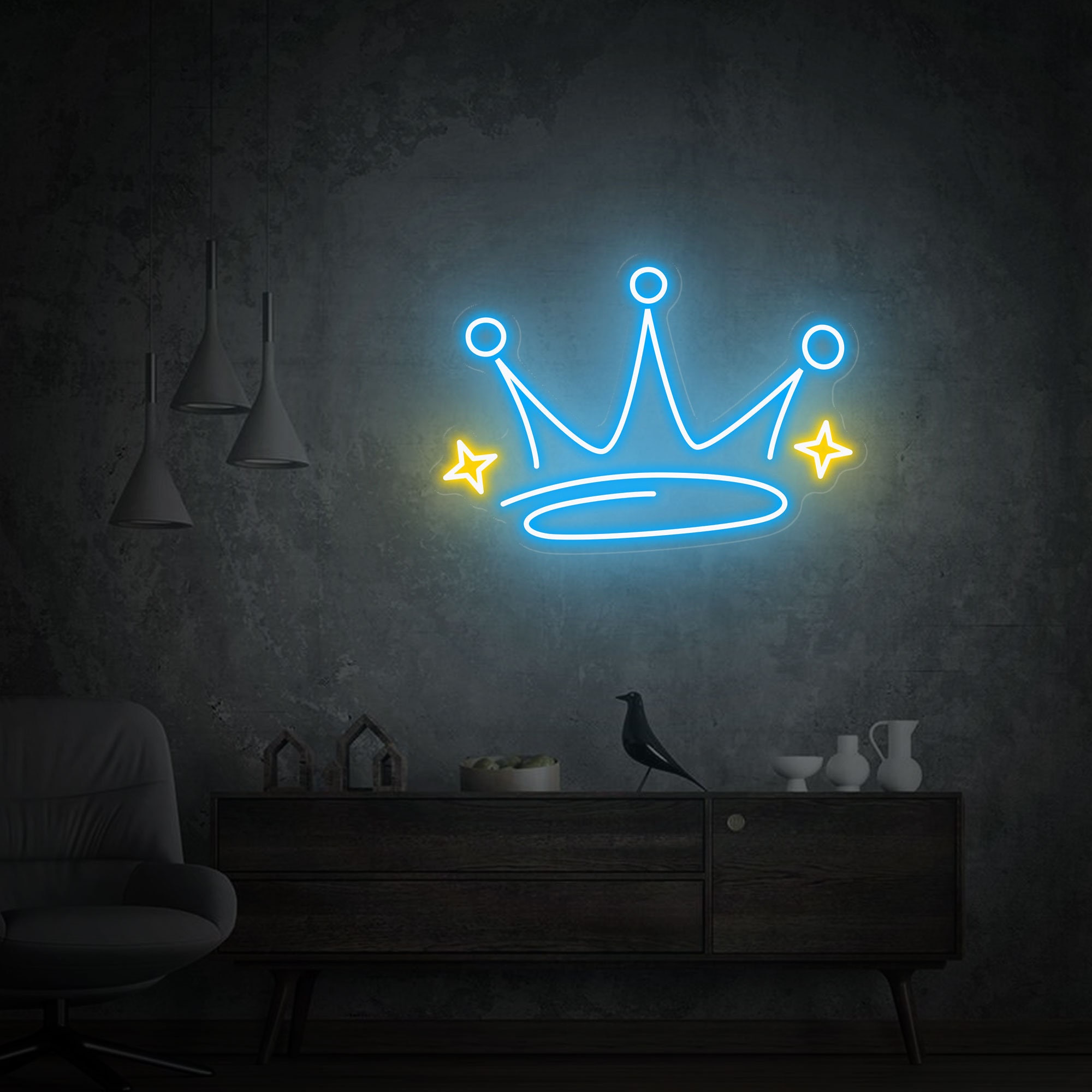 Crown Neon Sign, Crown Led Sign, Gift Sign Wall Decor, Personalized Gifts for Kids, Neon Wall Sign, Custom Neon Lights, Neon Sign for Room