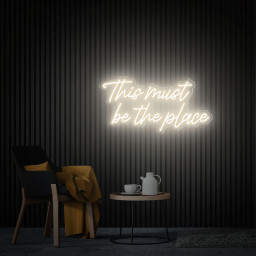 This Must Be The Place Neon Sign, Home Party Decor, Custom Wall Decor, Led Sign Wall Art, Neon Lights Wedding Decor, Personalized Gifts