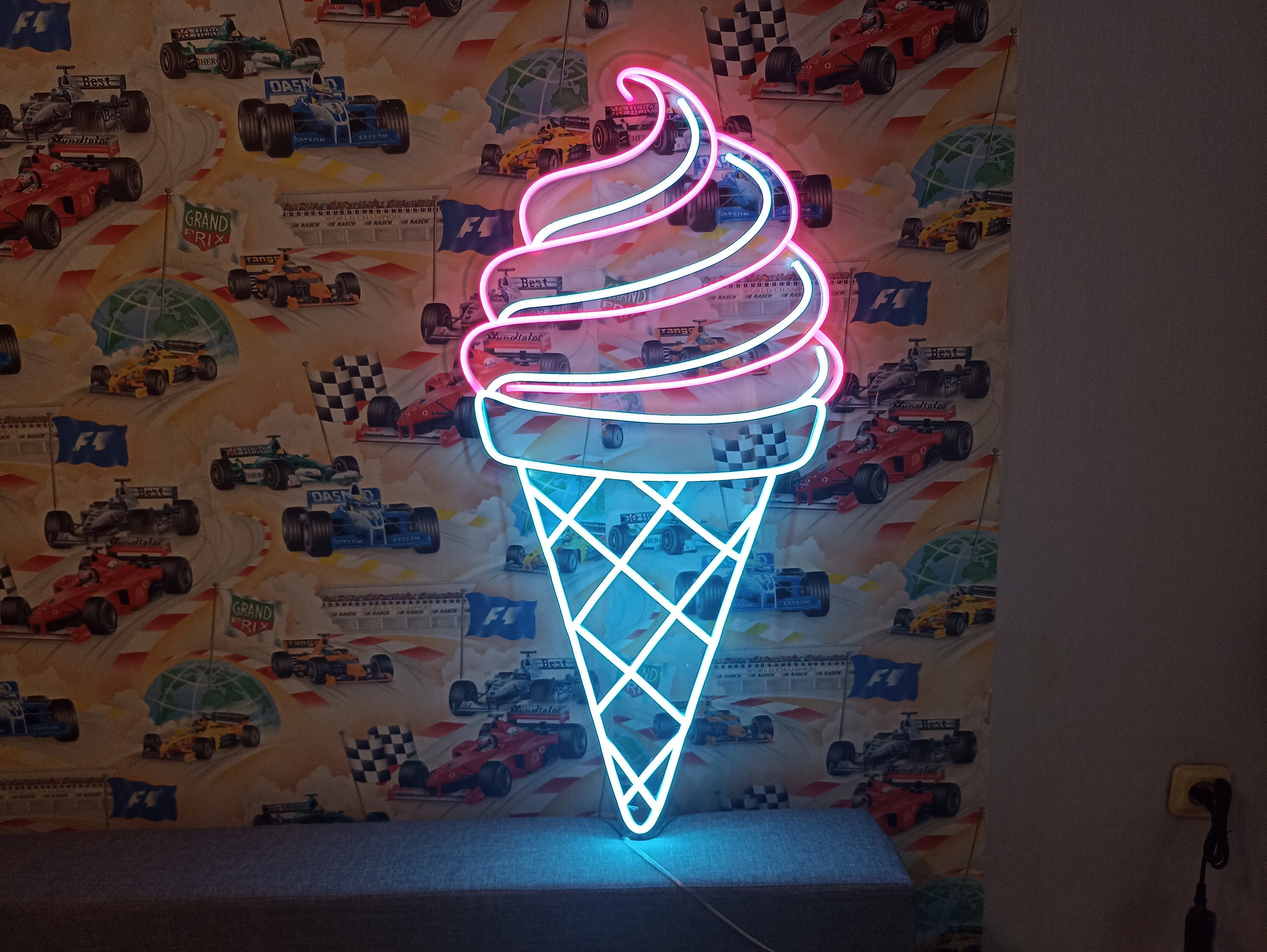 Ice Cream Neon Signs, Wall Hangings Decor For Home, Bar Neon Sign, Kitchen Decor