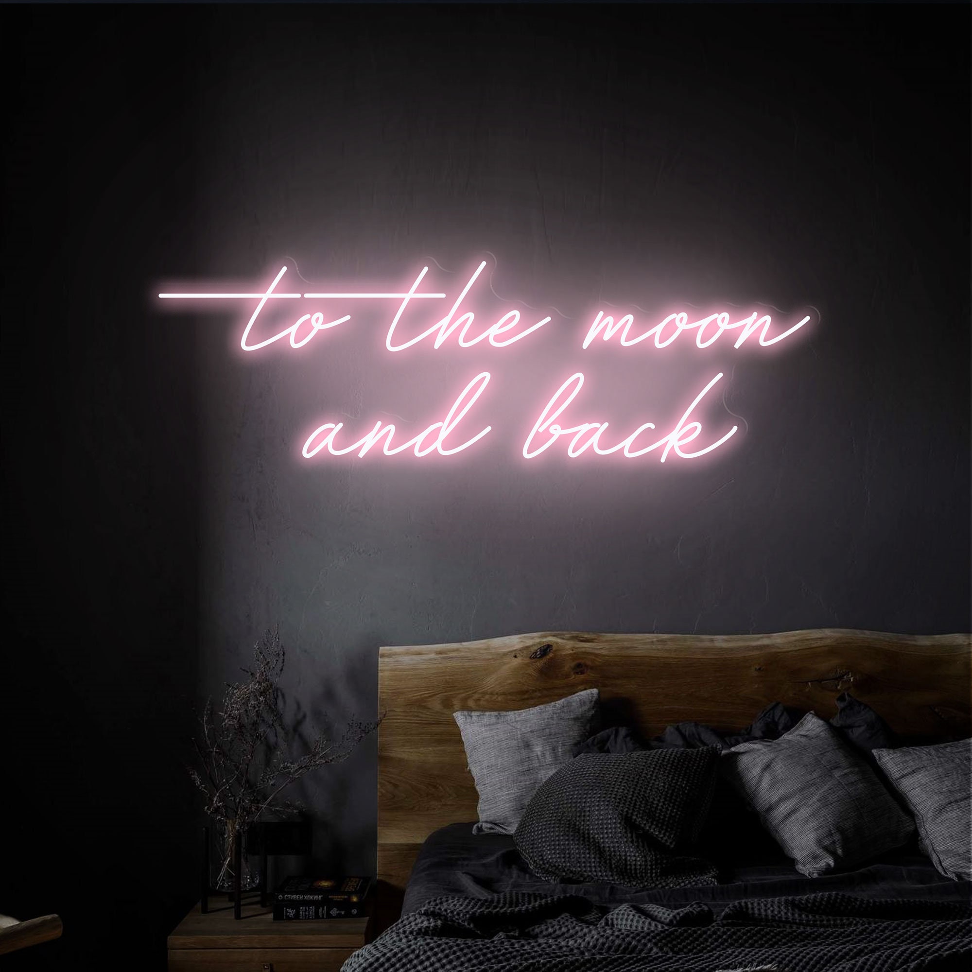 To The Moon And Back Neon Sign Bedroom Custom Led Sign Room Wall Art Neon Wall Decor Lights Cool Neon Sign Party Decor Sign
