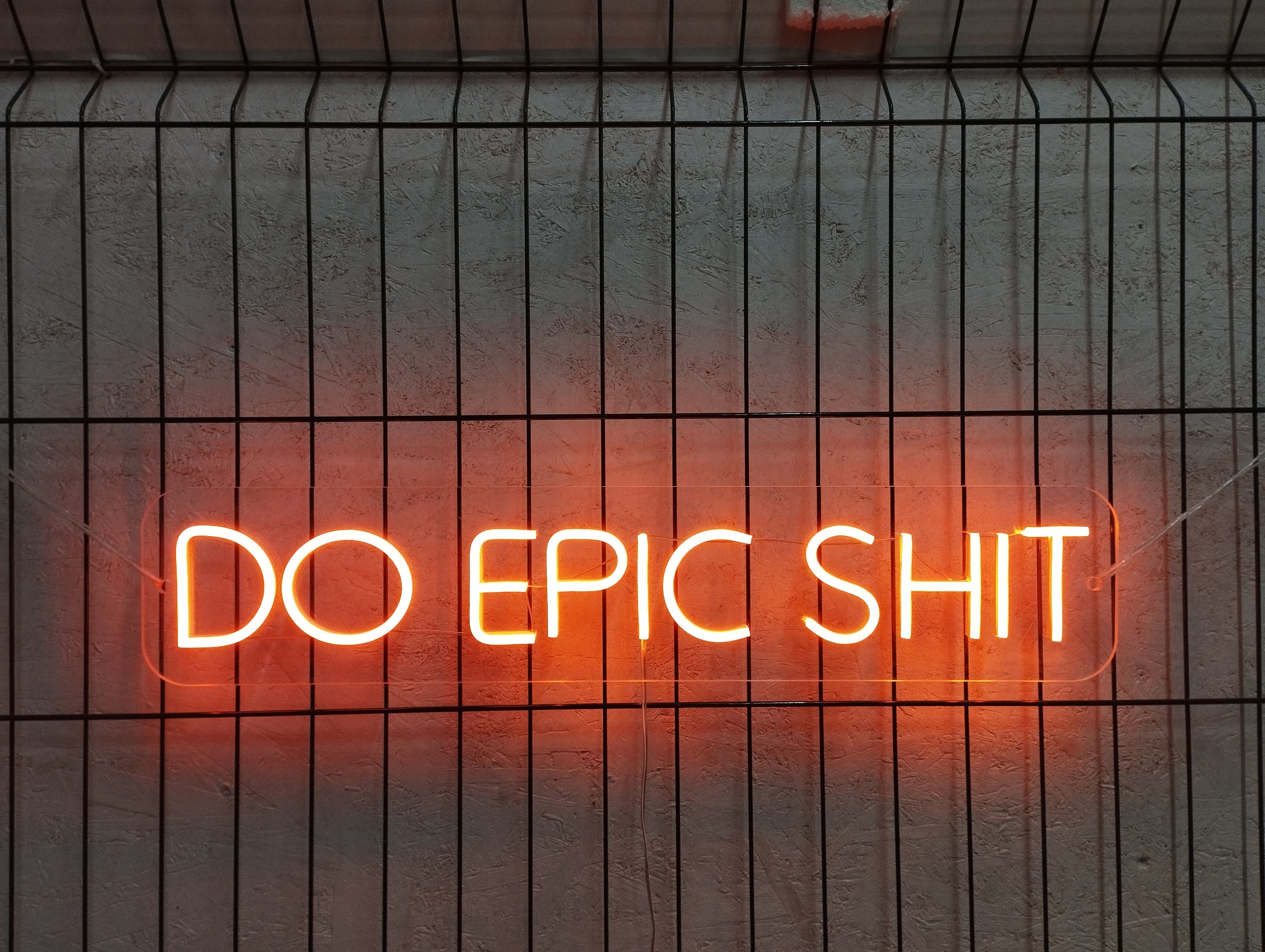 Do Epic Shit Led Sign, Do Epic Shit Neon Sign, Quote Neon Sign, Epic Shit Sign, Neon Sign Bedroom, Motivational Neon Sign, Epic Shit Decor