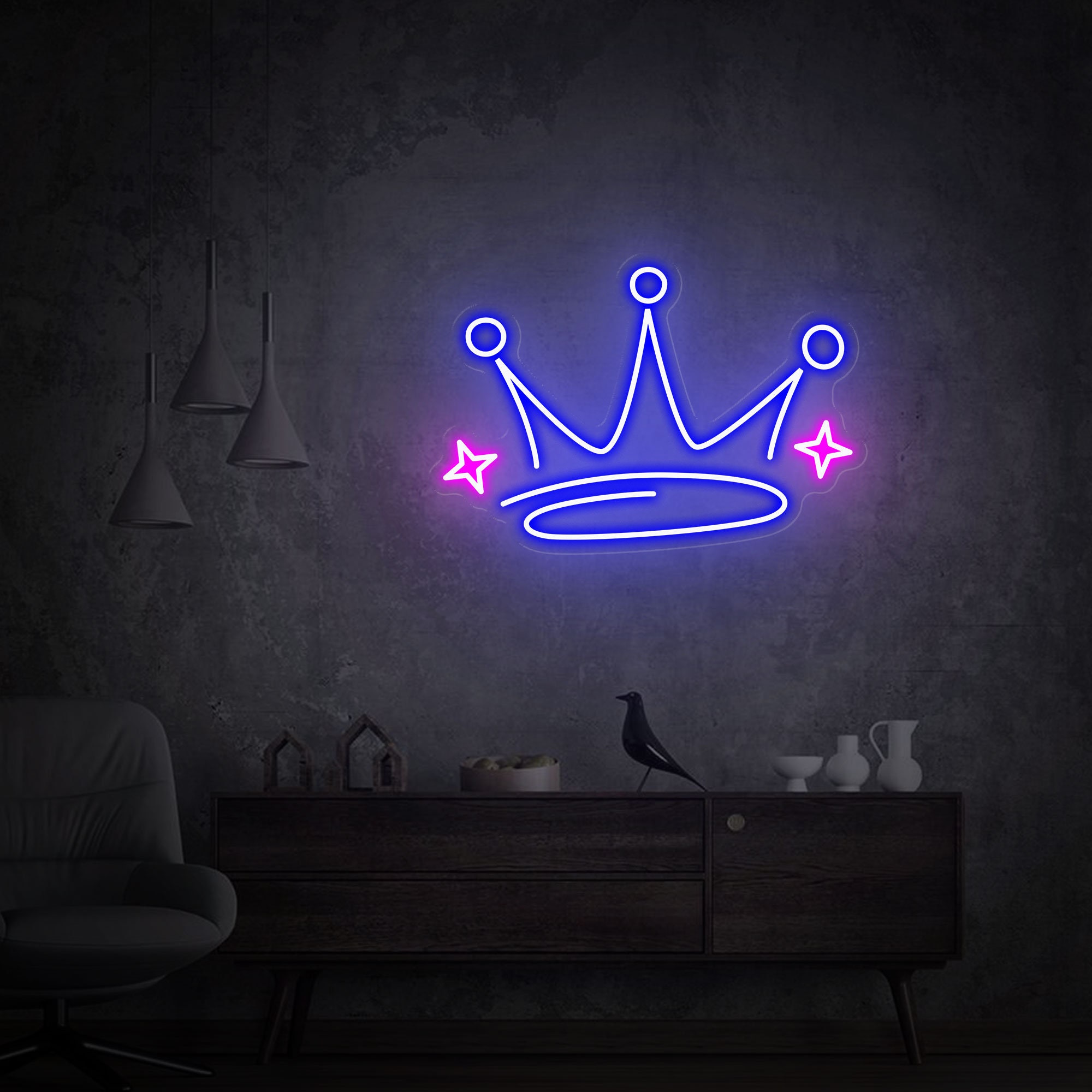 Crown Neon Sign, Crown Led Sign, Gift Sign Wall Decor, Personalized Gifts for Kids, Neon Wall Sign, Custom Neon Lights, Neon Sign for Room