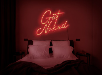 Get Naked Neon Sign, Get Naked Light, Get Naked Wall Decor, Neon Sign Red, Neon Sign Bedroom Decor, Led Neon Light Sign