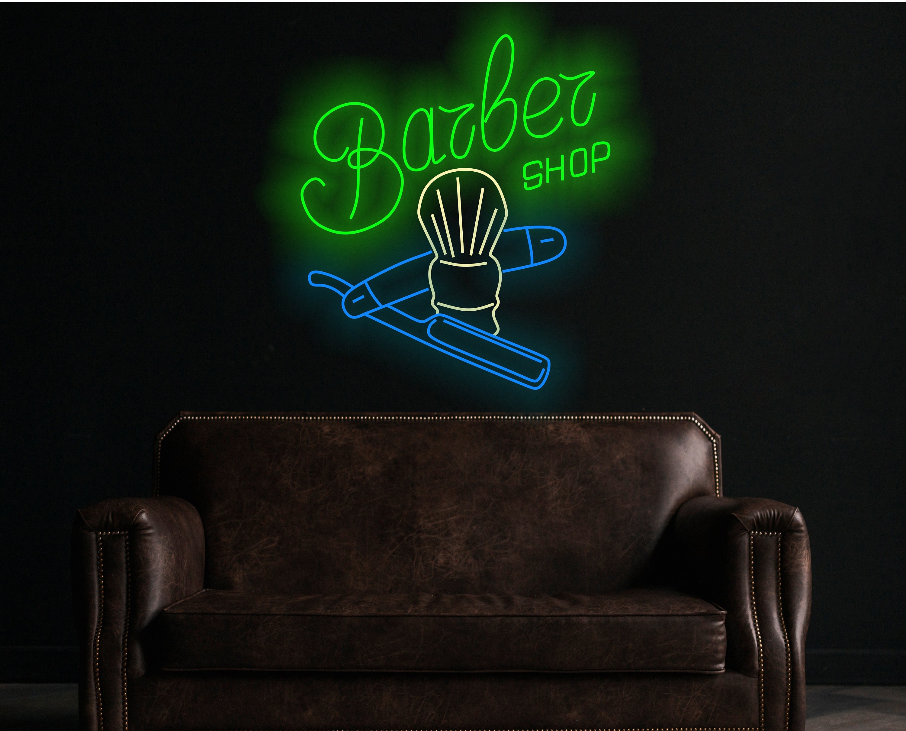 Barber Shop Neon Sign, Led Barber Sign, Personalized Barber Sign, Vintage Barber Shop Sign, Modern Barber Shop Sign, Neon Hair Salon Sign
