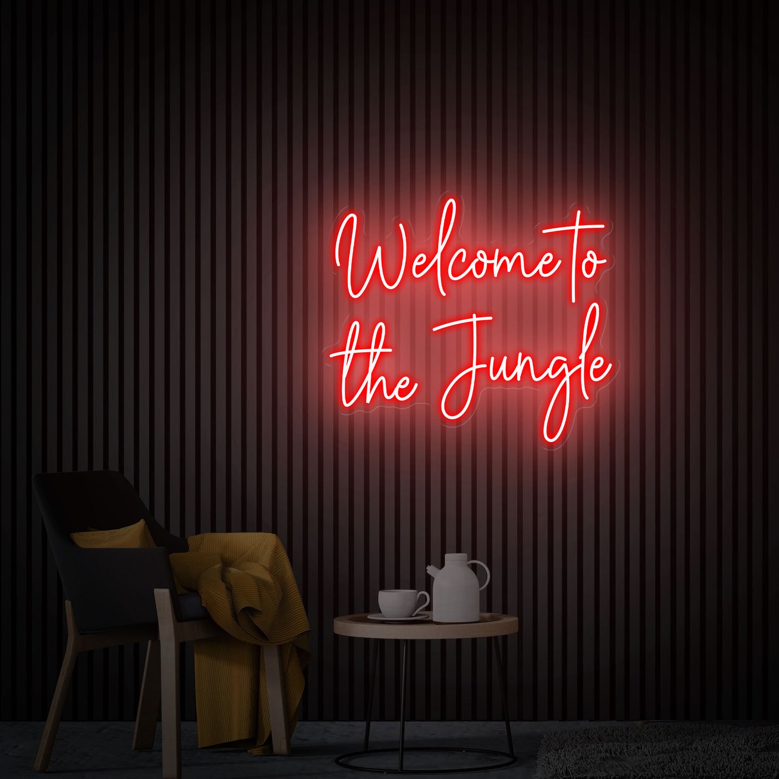 Welcome To The Jungle Neon Sign Custom Led Sign Room Wall Art Man Cave Neon Home Decor Bar Neon Sign Birthday Personalized Gift