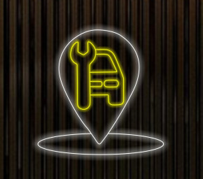 Car Workshop Neon Sign, Motor Vehicle Station Neon Sign, Auto Repair Shop Neon Sign, Vehicle Service Station Neon Sign, Garage Neon Sign