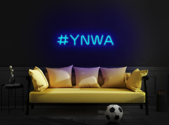 Ynwa Neon Sign, Ynwa Song, You'll Never Walk Alone Wall Art, You'll Never Walk Alone Wall Sign, Football Neon Sign, Football Fan Gifts
