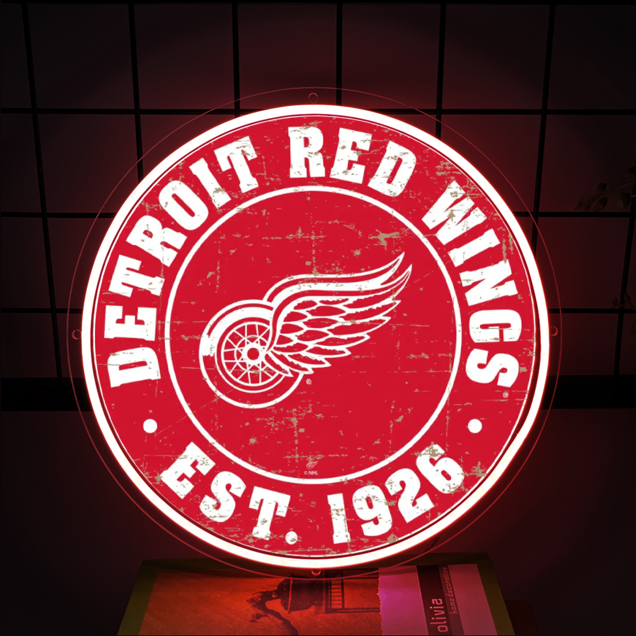 Ice Hockey Detroit Red Wings UV Sign