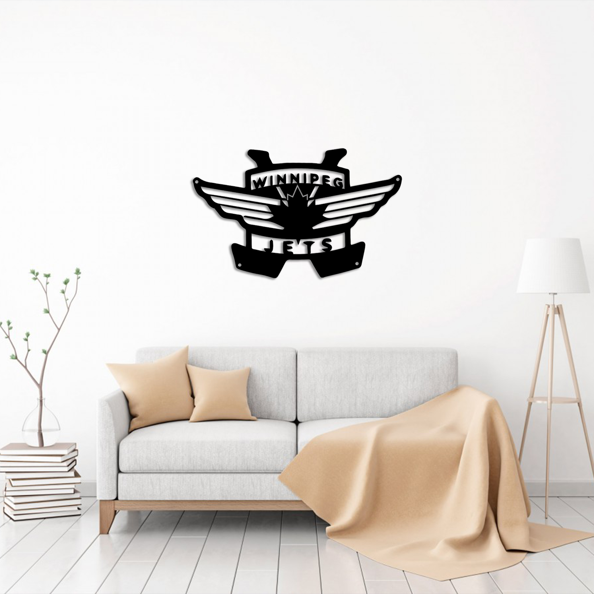 Ice Hockey Winnipeg Jets Metal Sign Wall Decor