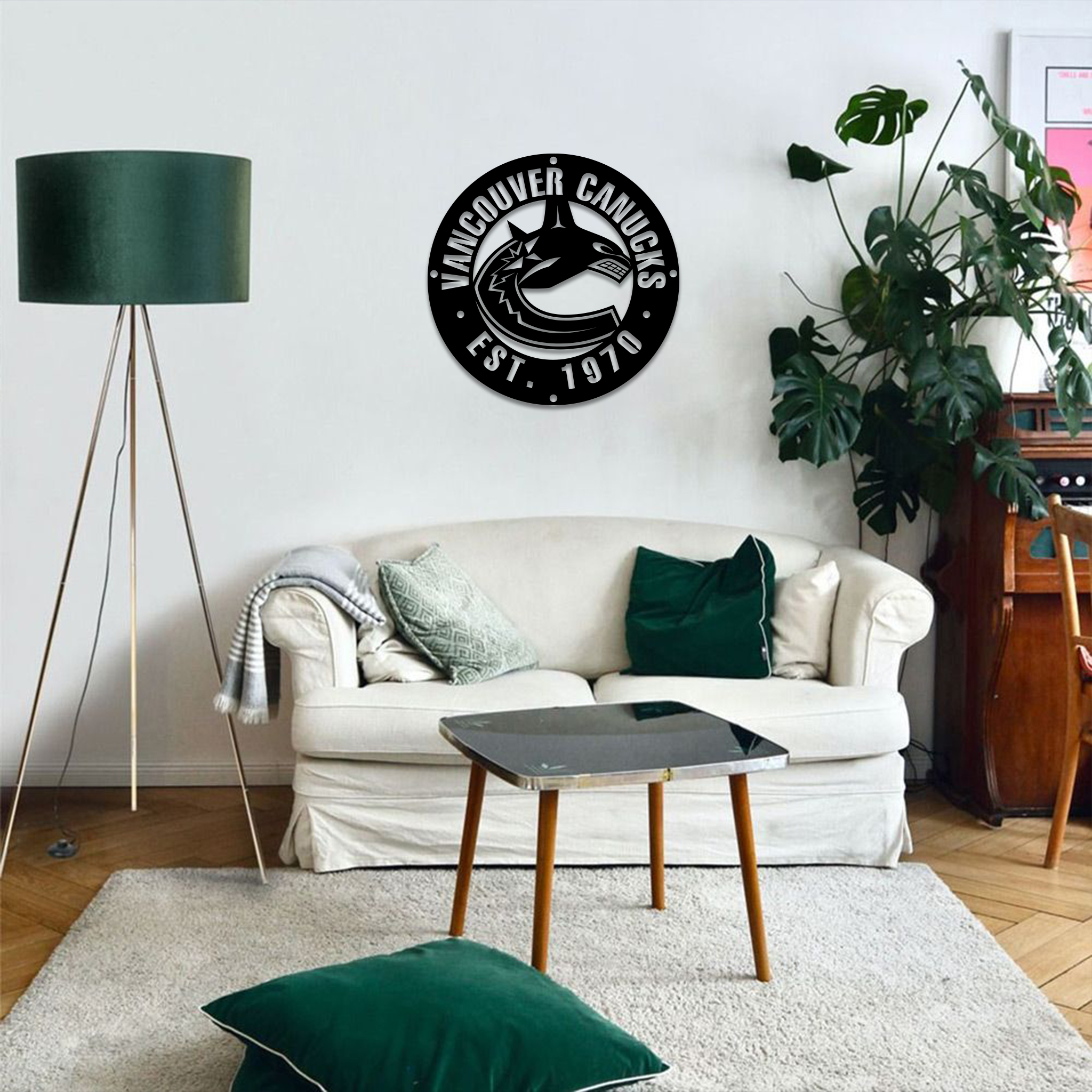 Vancouver Canucks Ice Hockey Metal Sign