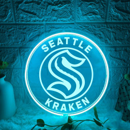 Seattle Kraken Ice Hockey Laser Sign Wall Decor