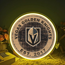 Vegas Golden Knights Ice Hockey UV Sign Wall Decor