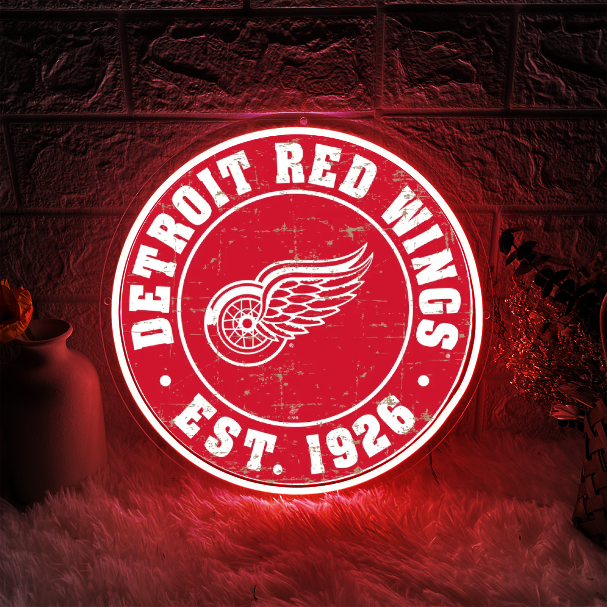 Ice Hockey Detroit Red Wings UV Sign