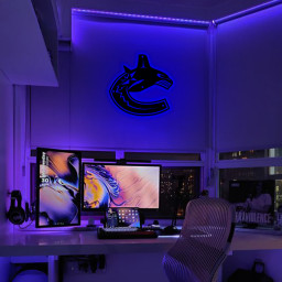 Vancouver Canucks Ice Hockey Metal Signs Wall Decor