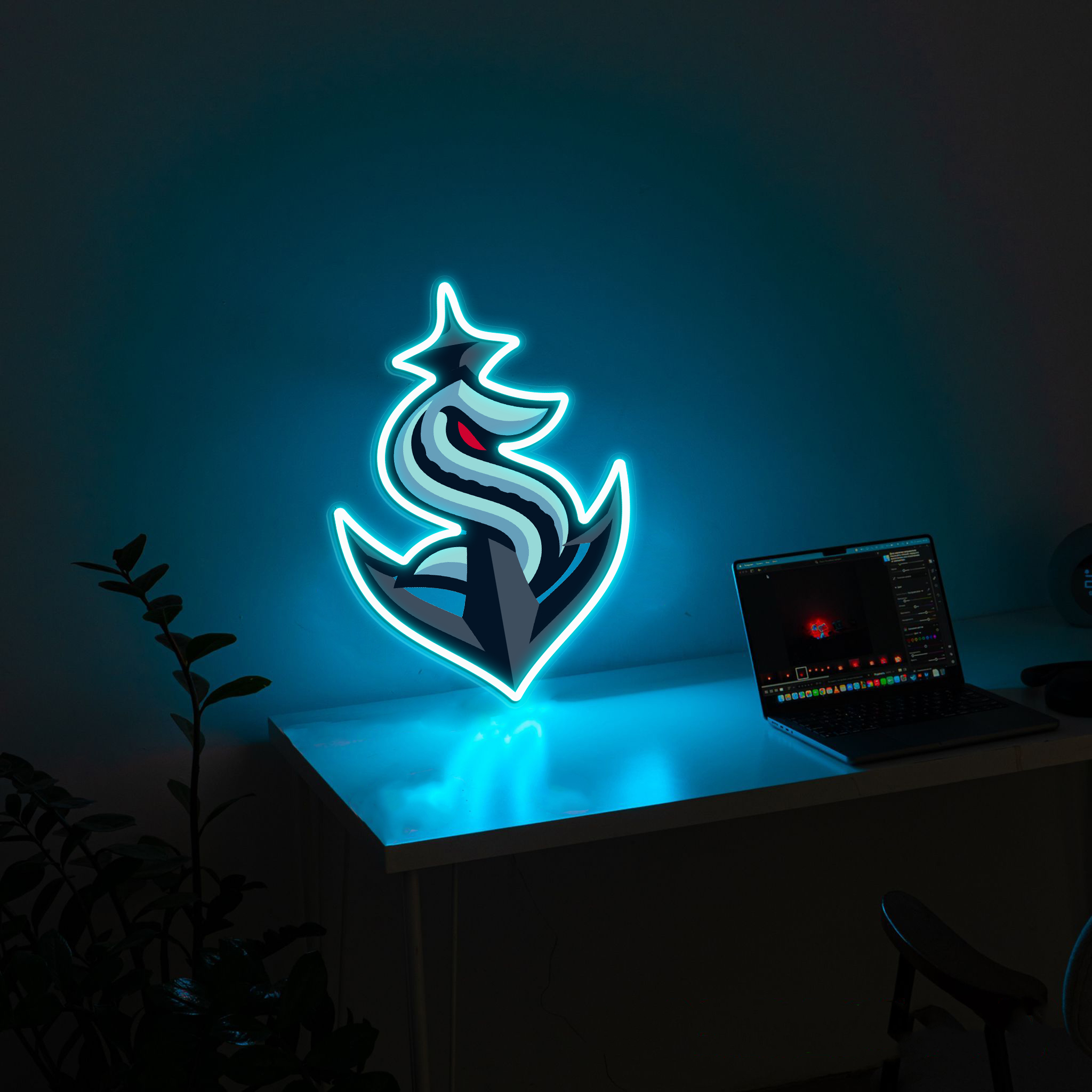 Seattle Kraken Ice Hockey UV Sign