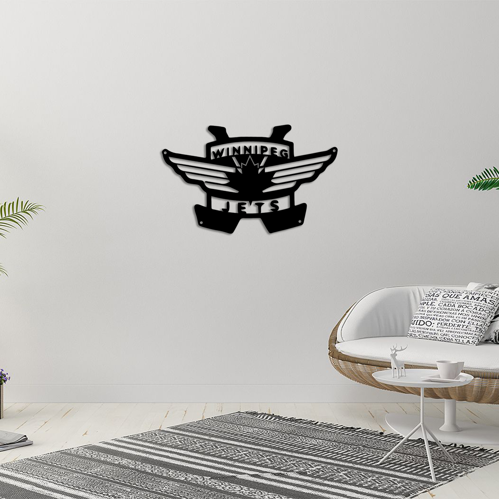 Ice Hockey Winnipeg Jets Metal Sign Wall Decor