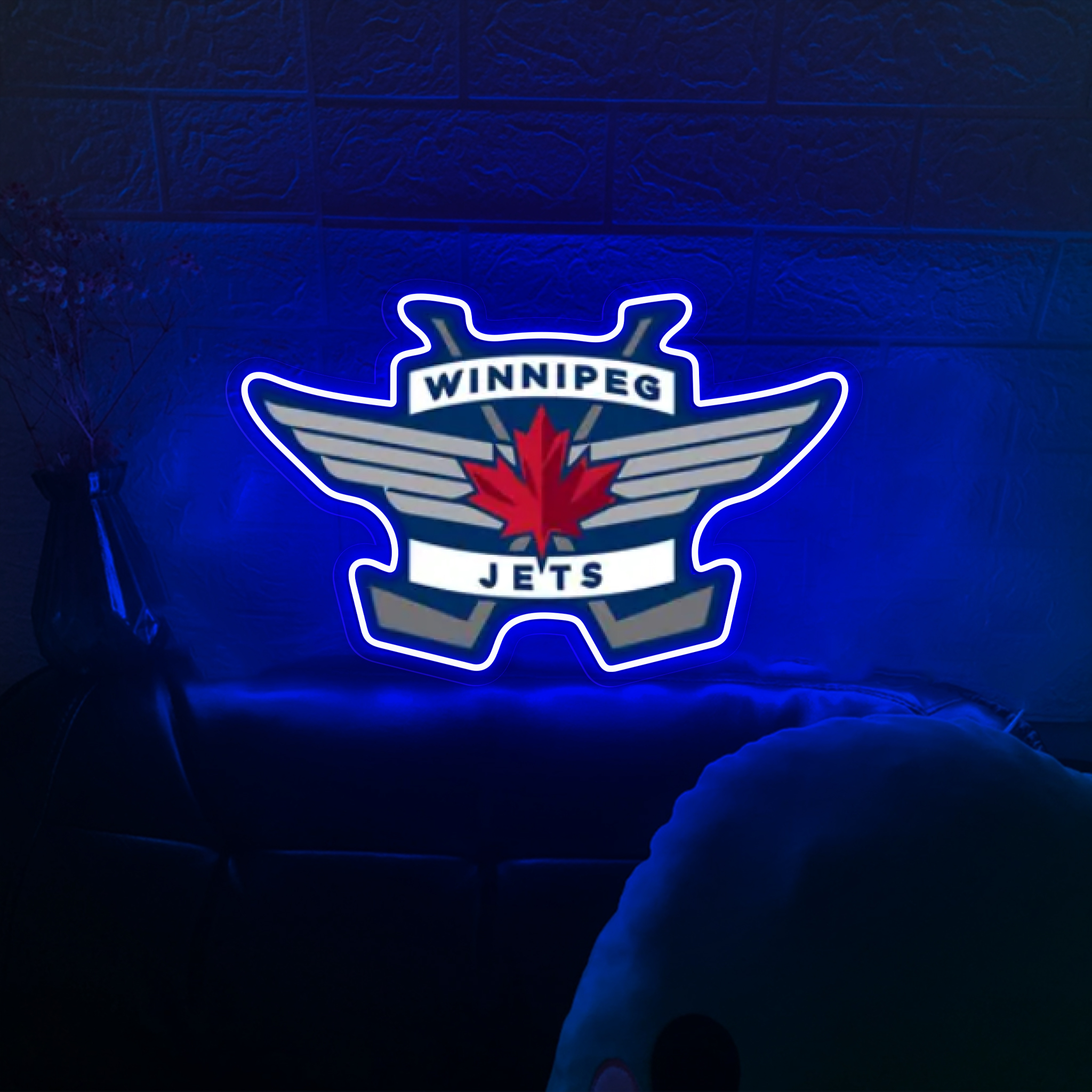 Ice Hockey Winnipeg Jets UV Sign Wall Decor