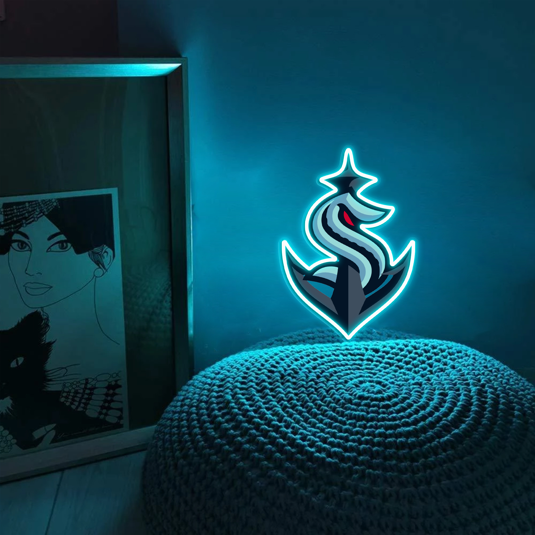 Seattle Kraken Ice Hockey UV Sign