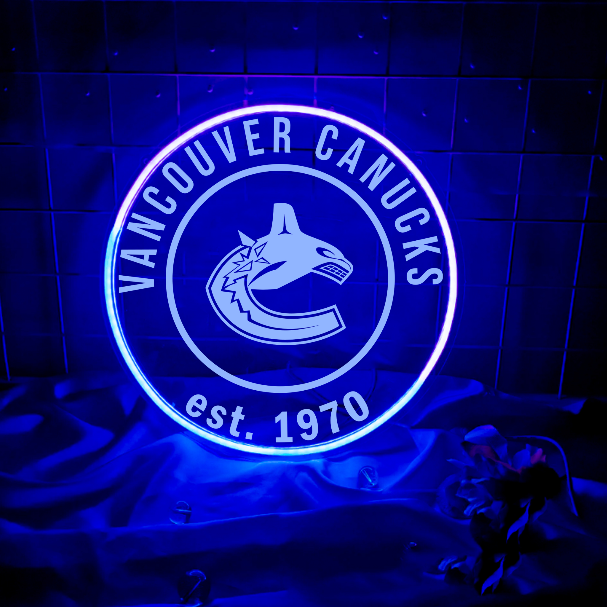Vancouver Canucks Ice Hockey Laser Signs