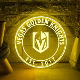 Vegas Golden Knights Ice Hockey Laser Sign Wall Decor
