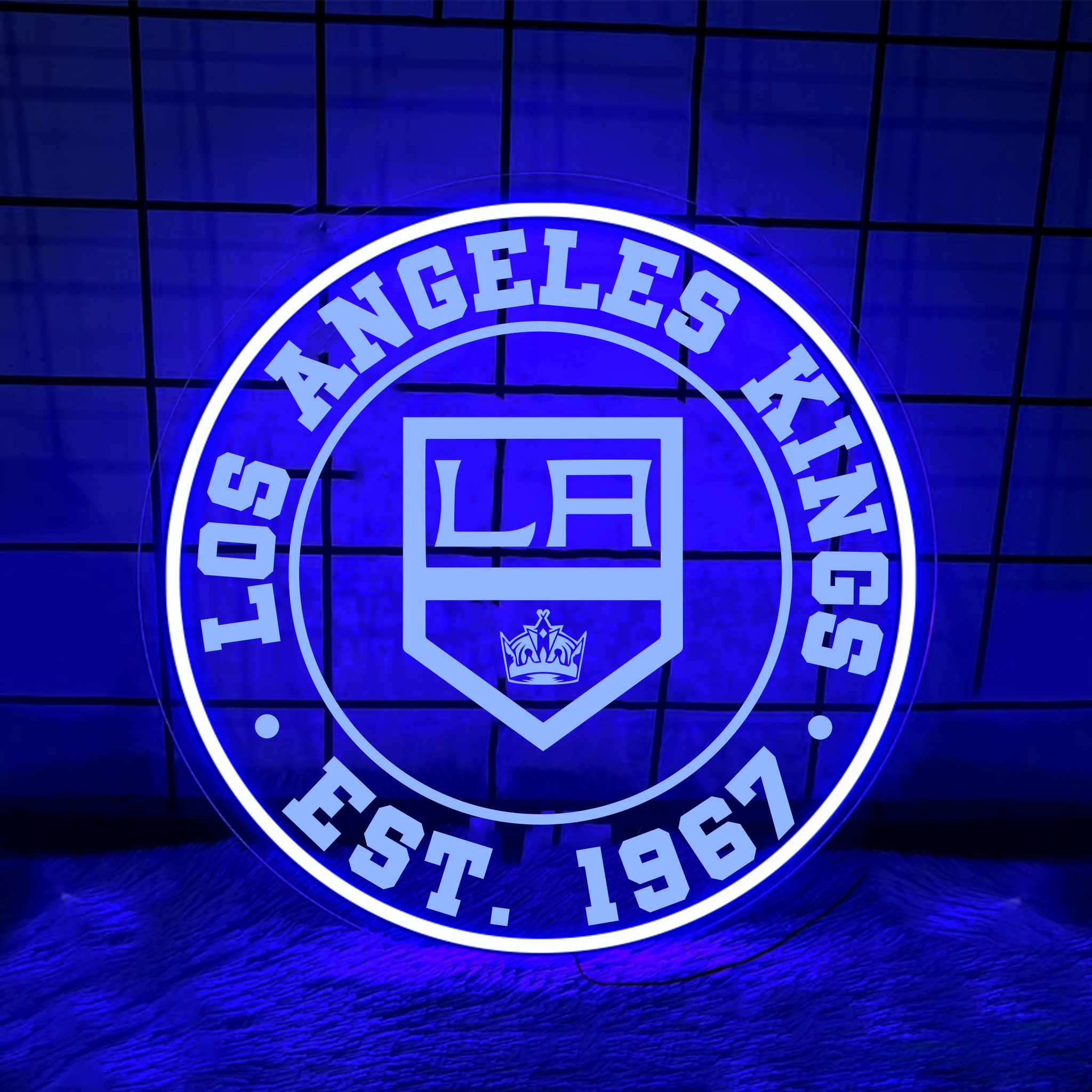 Ice Hockey Los Angeles Kings Laser Signs Wall Decor