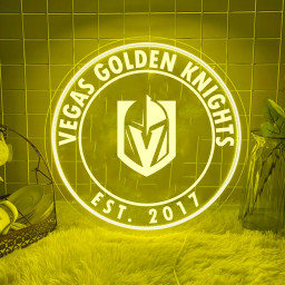 Vegas Golden Knights Ice Hockey Laser Sign Wall Decor