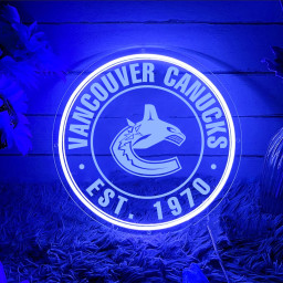 Vancouver Canucks Ice Hockey Laser Sign