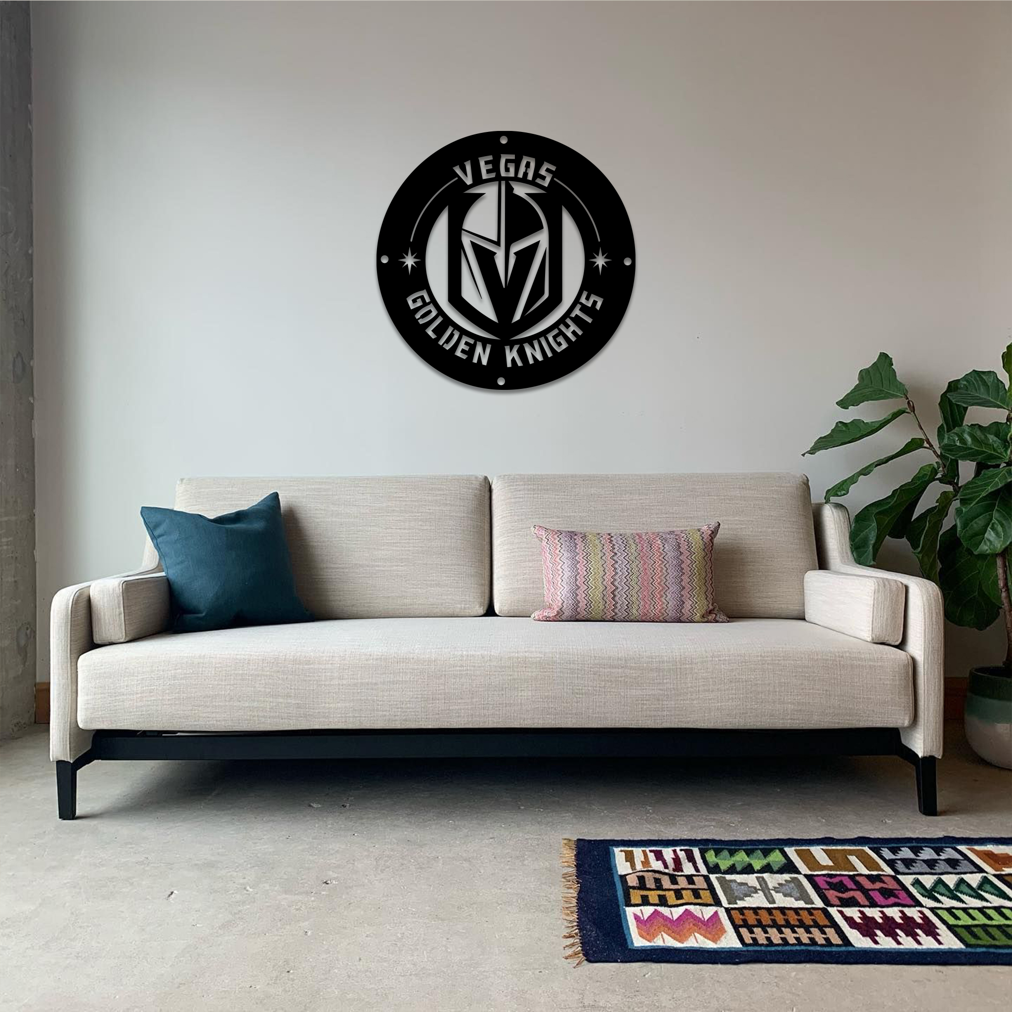 Vegas Golden Knights Ice Hockey Metal Sign