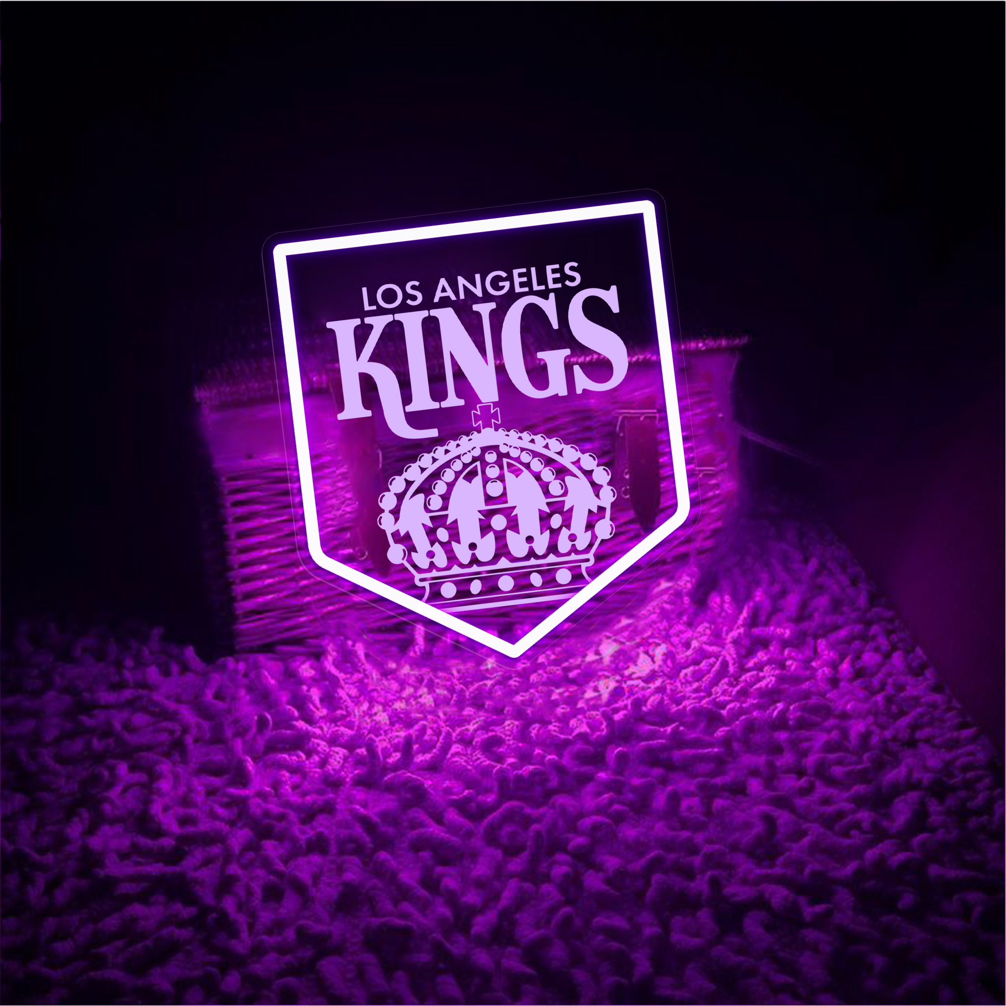 Los Angeles Kings Ice Hockey Laser Signs Wall Decor
