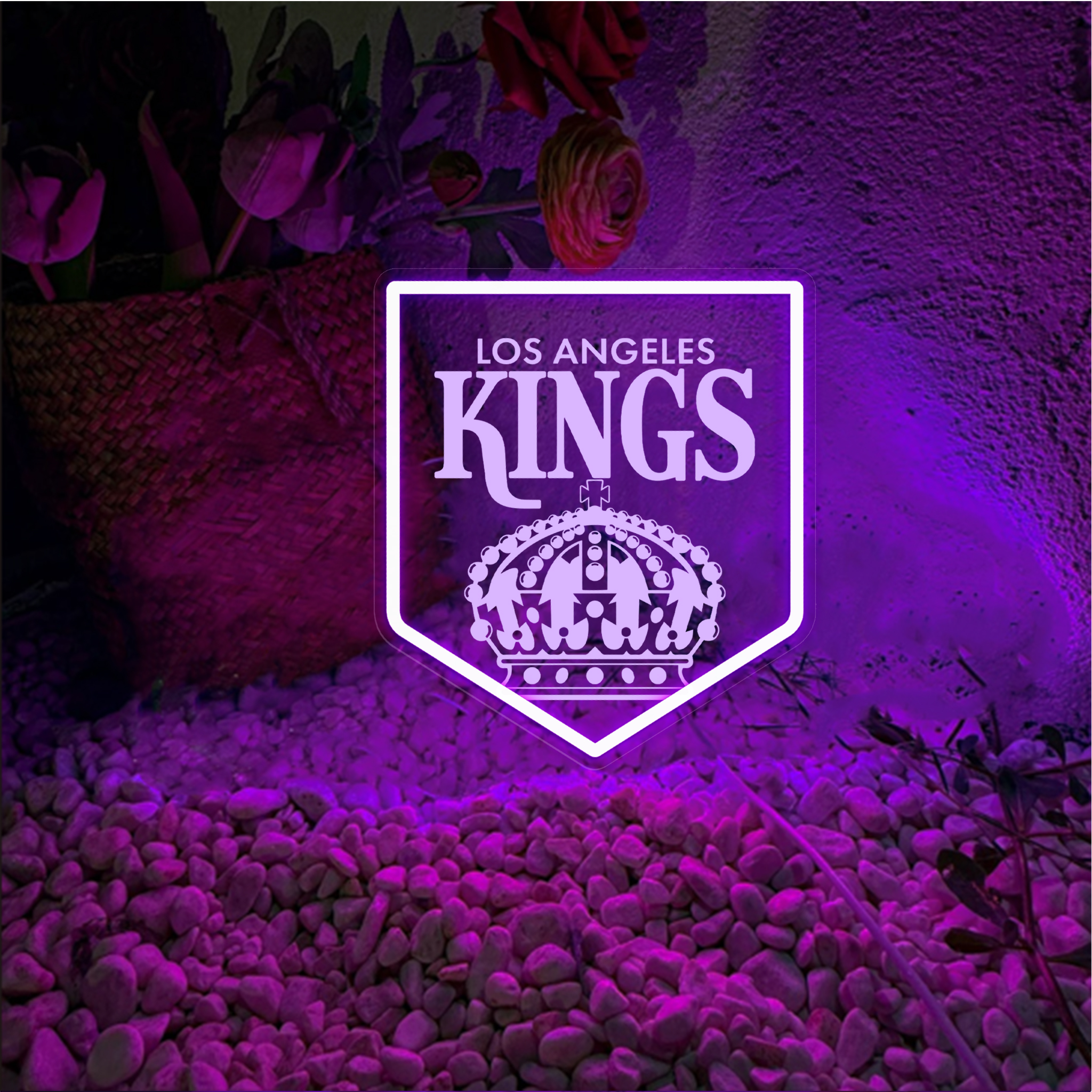 Los Angeles Kings Ice Hockey Laser Signs Wall Decor